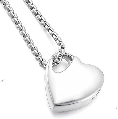 You Hold My Heart Urn Pendant for Ashes Stainless Steel Funeral Keepsake Cremation Jewelry Necklace