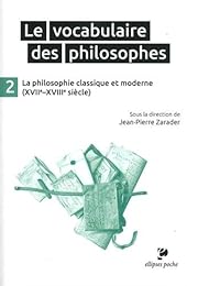 Le  vocabulaire des philosophes