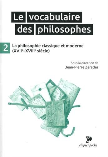 Le  vocabulaire des philosophes