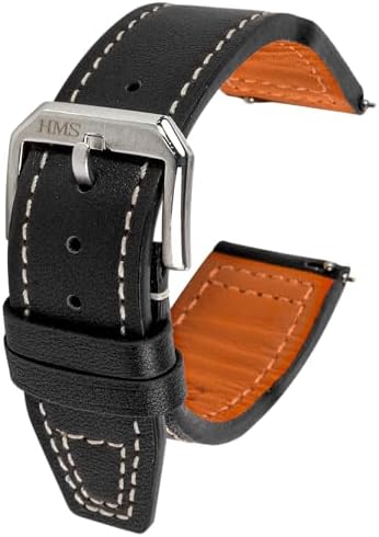 Amazon.com: Victorinox Watch Strap 21 mm Leather Black – 5769