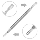Premium Blackhead Whitehead Acne Extractor Remover - Zit/Pimple Popper - Beauty Skin Care Tool - Sanitary Comedone Removal - Classic Stainless Steel