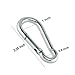 Mydio Set of 16 Silver Spring Snap Hook Stainless Steel 304 Clip Keychain