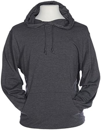 Cottonhood Long Sleeve T-Shirt Hoodie (XXXXX-Large, Charcoal)