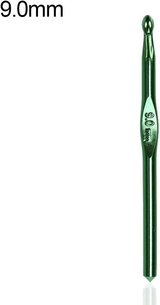super1798 Aluminium Crochet Hooks Needles Knitting Accessories Tools - Random Color 9mm