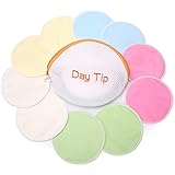 Nursing Pads Reusable, Washable, Stay Dry Nursing Bra Pads(10 Pack) with Eco Friendly Laundry & Travel Bag