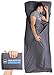 Tough Outdoors XL Sleeping Bag Liner - Travel Sheet for Adults - Lightweight Sleeping Sack for Camping, Traveling, Hotels & Backpacking - Smooth & Breathable Fabric primary