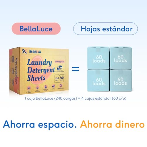 Laundry Detergent Sheets - Laundry Sheets, 240 Loads (Butterfly Kiss)