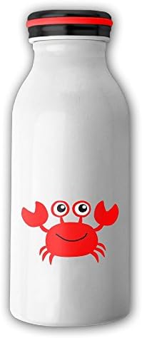 Crab Vacuum Insulated Stainless Steel Milk Bottles - 12-Ounce Cup White