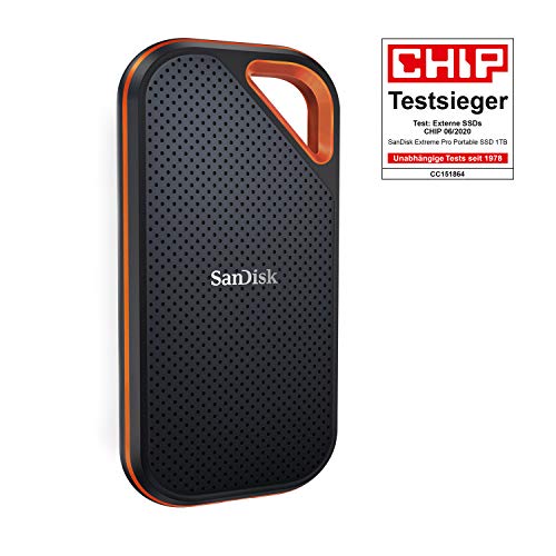 SanDisk Extreme Pro Portable SSD externe SSD 1 TB (externe Festplatte mit SSD Technologie 2,5 Zoll, 1.050 MB/s Lesen, NVMe SSD, IP55) grau – Bild 5
