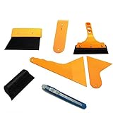 Professional Window Film Install Tool Set window tint tools window tint kit for Auto Car House Office or Bathroom window Film Handled Rubber Squeegee,Felt Edge Squeegee Tint