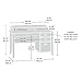 Sauder Shoal Creek Desk, Jamocha Wood finish
