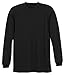A4 Youth Cooling Performance Crew Long Sleeve Tee, Black, Large