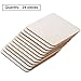 Boao Blank Wood Squares Wood Pieces Unfinished Round Corner Square Wooden Cutouts for DIY Arts Craft Project, Decoration, Laser Engraving Carving (4 x 4 Inch, 24 Pieces)