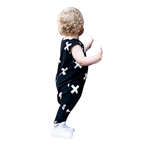 X Print MALLCAS Toddler Baby Boys Geometric Print Romper Jumpsuit Clothes Outfits Costume