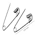 Koogel 2000 Pcs Safety Pins Sweing Pins Nickel Finish Clothing Pins for Garment,Silvery White,19mm