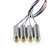 Coolplay® Upgraded 4pcs Motor (CW & CCW) with Brass Gear Spare Parts for Syma X5 X5C X5C-1 RC Quadcopter Toy