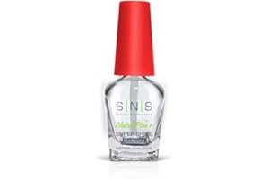 SNS HEALTHY NATURAL NAILS SNS Gel Top Coat Nail Polish for Nail Dip Powder, Gel Top - Long-Lasting & Fast-Drying Nail Strengthener Top Coat for Quality Colors & Brilliant Shine - Low-Odor & No UV Lamp Required, 0.5 Fl Oz