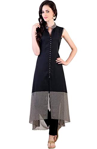 Long kurti black colour Clearance