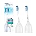 Philips Sonicare Genuine E-Series replacement toothbrush heads for sensitive teeth, HX7052/64, 2 Count