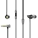 ROCK Zircon Stereo Earphones with Microphone and Remote In Ear HIFI Noise Isolating Bass Driven High Definition Wired 3.5mm Audio Jack (Black)