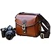 ToJoy Vintage Look Britpop DSLR Camera Bag for Canon Nikon Sony Pentax Red Brown