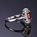 Jewelrypalace Kate Middleton's Princess 2.1ct Ruby Engagement Ring 925 Sterling Silver