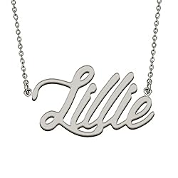HUAN XUN Custom Made Women Name Necklace Stainless