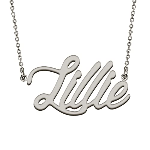 HUAN XUN Custom Made Women Name Necklace Stainless