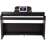 The ONE Smart Piano 88-Key Home Digital Piano Grand Graded Action Upright Piano - Matte Black