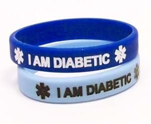 Amazon.com: Silicone Diabetic Medical Alert Bracelet 2 ...