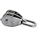 DasMarine 3 Pack M20 Double Pulley Block in 304 Stainless Steel Crane Swivel Hook Double Pulley Roller Loading (M20)