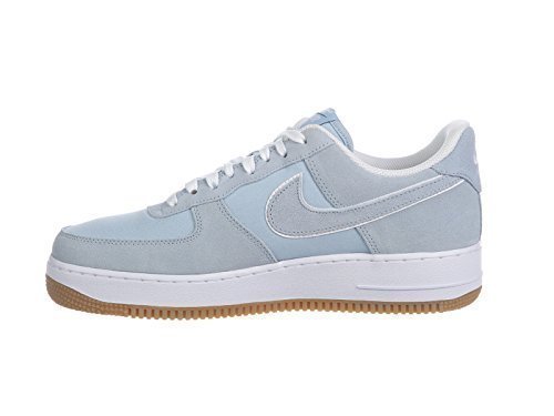 Nike Mens Air Force 1 Low Lt Armory Blue/Lt Armory Blue/White/Gum Lt Brown Leather Basketball Shoes 11.5 M US