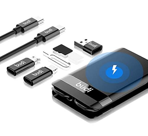 Wireless Charger with Multi-Function Card Portable Micro USB to