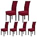 CosyVie Super Fit Universal Stretch Dining Chair Covers, Removable Washable Slipcovers for Dining Room Chairs 6 Pcs/Pack
