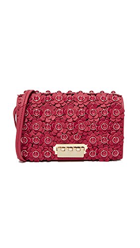 ZAC Zac Posen Women's Earthette Floral Cross Body Bag, Red, One Size