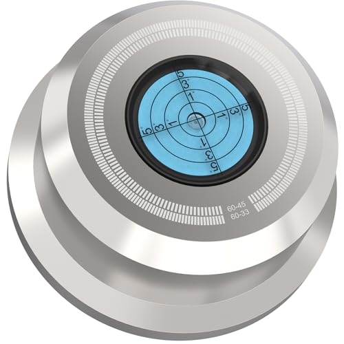 Monosaudio Schallplatte Gewicht 320G 60Hz Silber Vinyl Schallplatte Disc Stabilisator Plattenspieler Level Aluminium Vinyl Klemme Phono Gewicht LP Schallplatte Puck für Phonograph Plattenspieler thumbnail 1