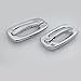 EAG 02-06 Avalanche / 99-06 Silverado 1500/99-06 Sierra 1500/01-06 Silverado 2500/3500 / 01-06 Sierra 2500/3500 Triple Chrome Plated ABS 2 Door Handle Cover with Passenger Key Hole