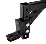 Neiko 20035 Drop Ball Mount for Towing, 10" Adjustable Trailer Hitch, 5,000 LB Capacity | Weather-Resistant