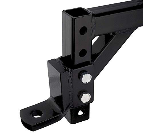 Neiko 20035 Drop Ball Mount for Towing, 10" Adjustable Trailer Hitch, 5,000 LB Capacity | Weather-Resistant