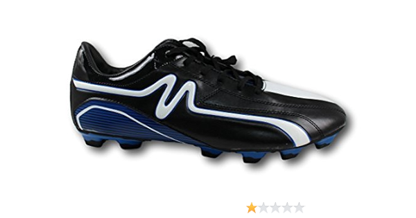 blue and black cleats