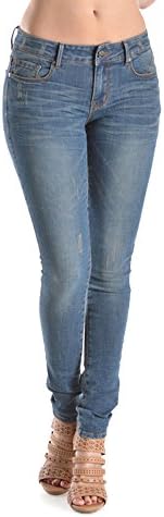 Nine Planet Women's Stretch Skinny Jean With 5 Pockets -9 Dark Stone