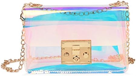 Mini Hologram Clear Cross Body Purse Shoulder Bag Handbag for Women