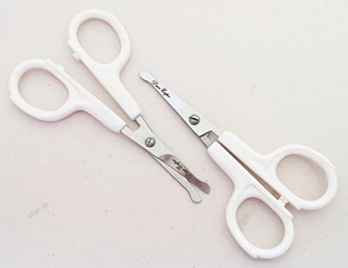 Rounded Tip Scissors for Baby Nail Scissors Manicure Pedicure Safe Cutting 2 pack