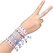 BBTO 40 Pieces Unicorn Colorful Hair Ties Bracelet Party Favors Birthday Gifts Supplies, Elastic Ponytail Holders Decorations for Girl and Children (Style 1)