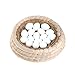 Gladot Pigeon Nesting Bowls Poultry Incubation Bed Courtship Breeding House for Pigeon/Dove/Bunny/Bird, Natural Material, 10x10x2.5 Inch