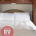 eLuxurySupply RV Mattress Pad - Extra Plush Bamboo Topper with Fitted Skirt - Made in The USA - Hypoallergenic - Mattress Cover for RV, Camper - Short Queen primary