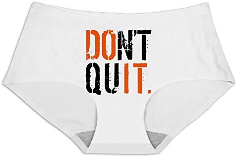 ELIUMS Women's Don't Quit Silk Underwear Panties Briefs White