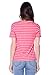Bearsland Maternity Women's Striped Short Sleeves Maternity Nursing Top Pink Size M
