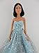 A Light Blue Ball Gown with Lots of Sparkle Made to Fit the Barbie Doll
