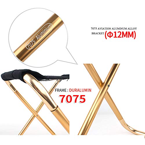 YUYU Outdoor klappbarer Kleiner Hocker 7075 Aluminiumlegierung Erwachsenen Mini tragbarer Grill Angelstuhl Zughocker… – Bild 4